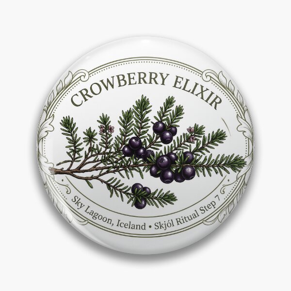 Item preview, Sky Lagoon Crowberry Elixir Botanical Iceland Souvenir designed and sold by EXATEES ⭐⭐⭐⭐⭐.