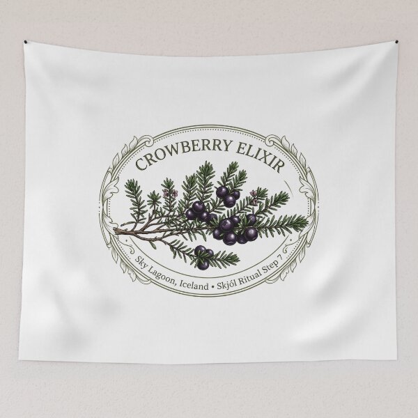 Item preview, Sky Lagoon Crowberry Elixir Botanical Iceland Souvenir designed and sold by EXATEES  ⭐⭐⭐⭐⭐.