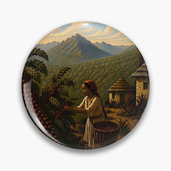 Item preview, Vintage Coffee Heritage Stamp Art Print designed and sold by Easternpantry.
