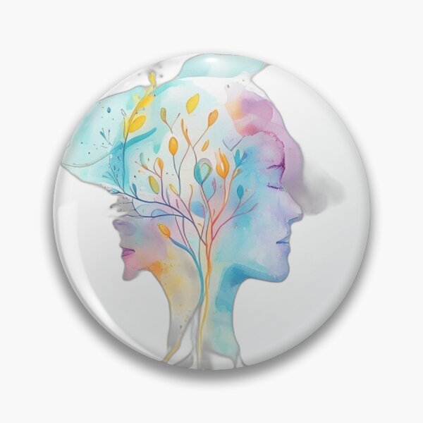 Item preview, Mental Health Positivity Watercolor Illustration Design designed and sold by Shadow-Stone.