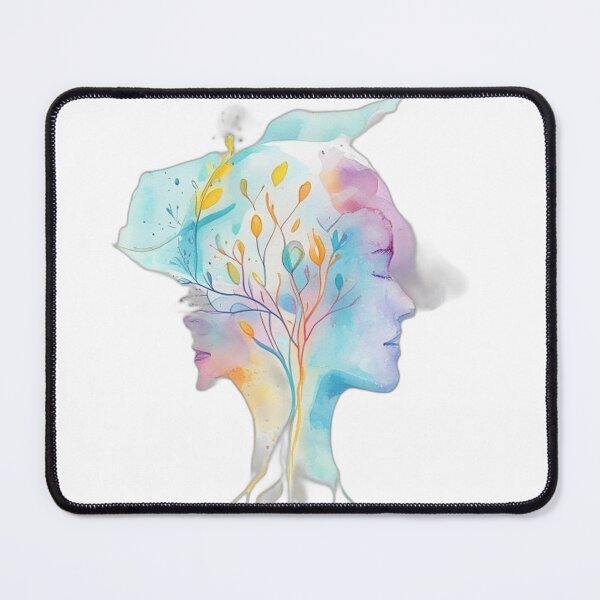 Item preview, Mental Health Positivity Watercolor Illustration Design designed and sold by Shadow-Stone.