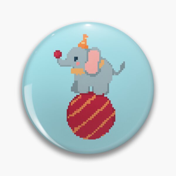 Item preview, Pixel Circus Elephant designed and sold by tamsclub.