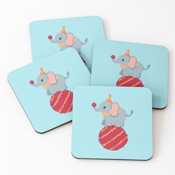 Item preview, Pixel Circus Elephant designed and sold by tamsclub.