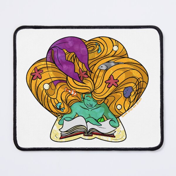 Item preview, Reading Mermaid Blonde designed and sold by Book Drop Art Studio.