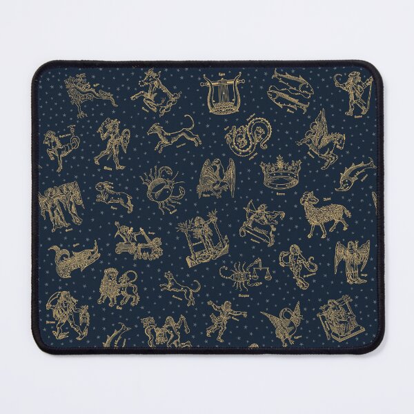 Item preview, Vintage Medieval Celestial Constellations - Navy Gold Cream designed and sold by HannahGinn.Design.