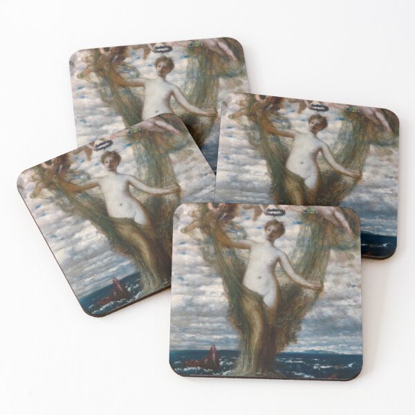 Item preview, Venus Rising From the Sea - Arnold Bocklin 1872 designed and sold by forgottenbeauty.
