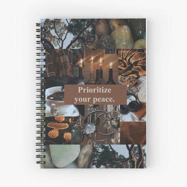 Item preview, Prioritize Your Peace – Cozy Ritual Collage designed and sold by CrisCat.