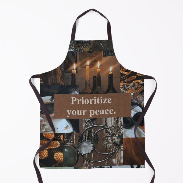 Item preview, Prioritize Your Peace – Cozy Ritual Collage designed and sold by CrisCat.