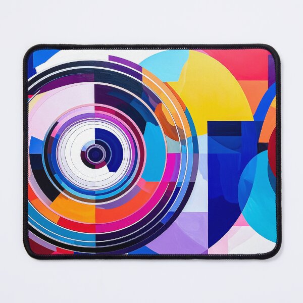 Item preview, Chromatic Circle Geometry Abstract Pattern designed and sold by NizuCaCi.