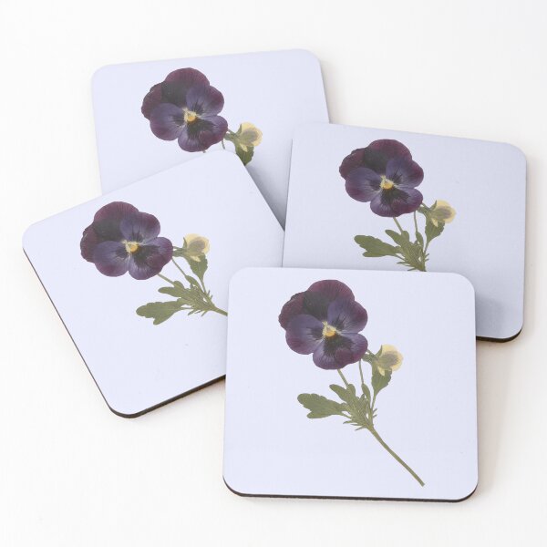 Item preview, Dark Purple & Blue Pansy Sticker — Pressed Flower Illustration designed and sold by PenseeVagabonde.