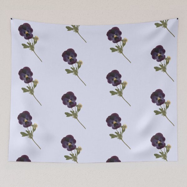 Item preview, Dark Purple & Blue Pansy Sticker — Pressed Flower Illustration designed and sold by PenseeVagabonde.