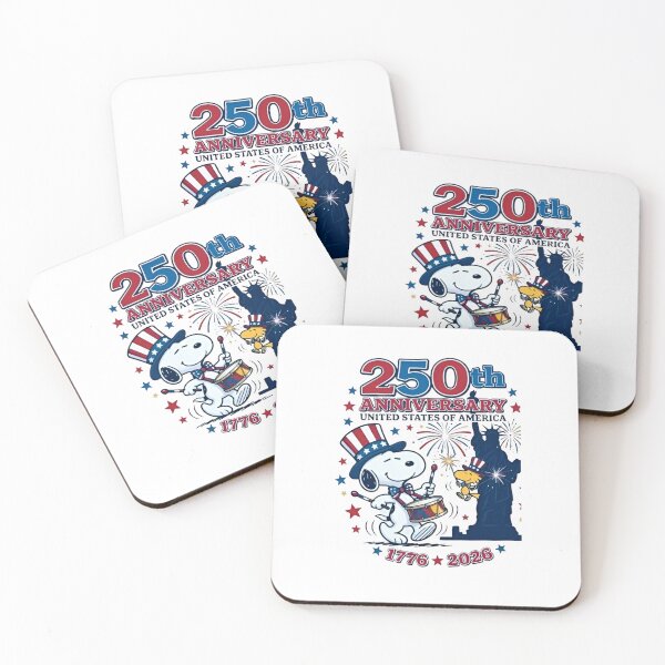 Item preview, Snoopy & Woodstock - USA 250th Anniversary designed and sold by VelvetEasel.