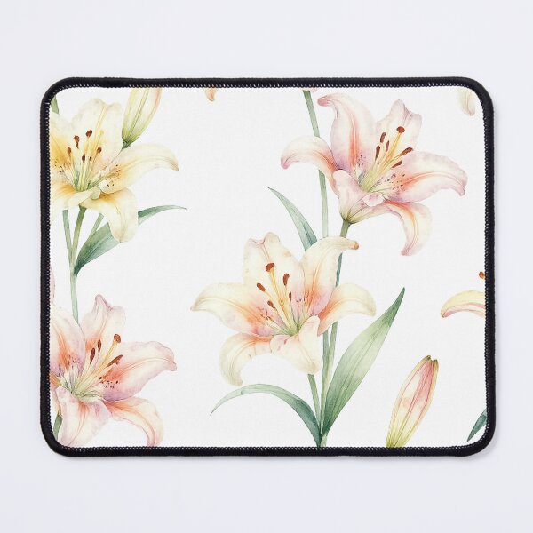 Item preview, Delicate Pastel Watercolor Lily Floral Pattern designed and sold by Grump and Co.