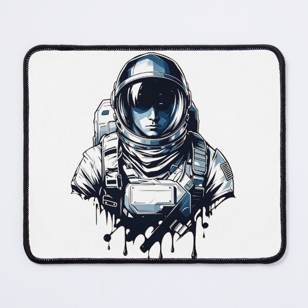Item preview, Cosmic Astronaut – Black Dripping Space Art designed and sold by TeyArtWork.