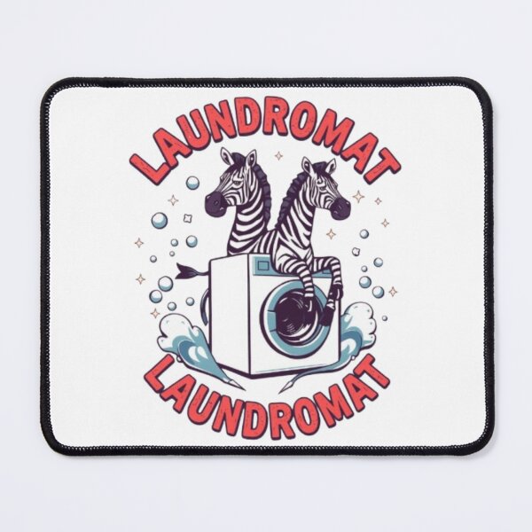 Item preview, Funny Laundromat Zebra T-Shirt | Creative Laundry Zebra Artwork designed and sold by MystiColo.