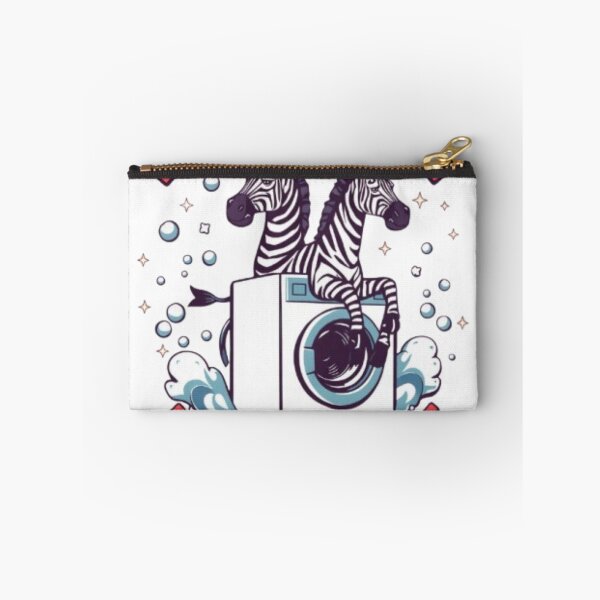 Item preview, Funny Laundromat Zebra T-Shirt | Creative Laundry Zebra Artwork designed and sold by MystiColo.
