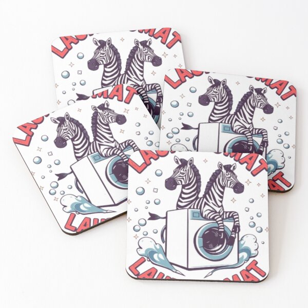 Item preview, Funny Laundromat Zebra T-Shirt | Creative Laundry Zebra Artwork designed and sold by MystiColo.