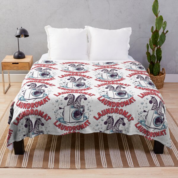 Item preview, Funny Laundromat Zebra T-Shirt | Creative Laundry Zebra Artwork designed and sold by MystiColo.
