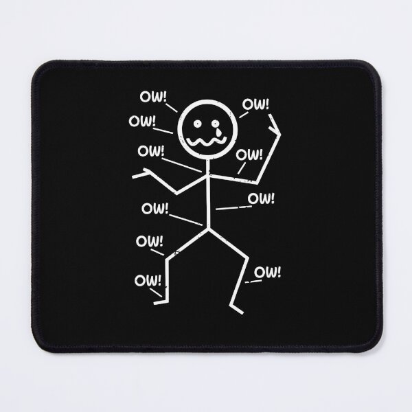 Item preview, Ow Ow Ow Stick Character Meme designed and sold by suhairee-studio.