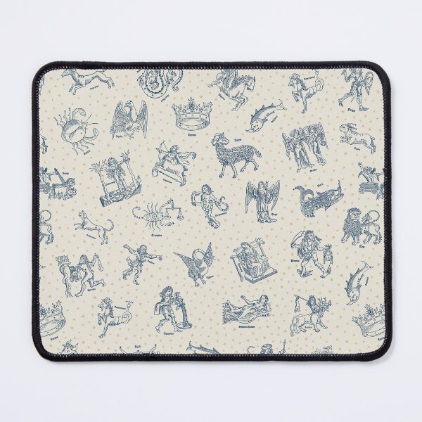 Item preview, Vintage Medieval Celestial Constellations - Warm White Dark Blue designed and sold by HannahGinn.Design.