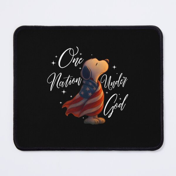 Item preview, One Nation Under God Snoopy Patriotic American Flag designed and sold by VelvetEasel.