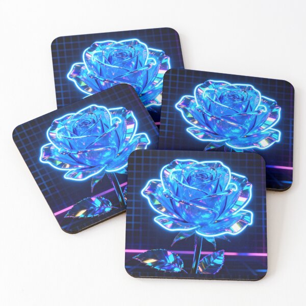 Item preview, Blue Rose Neon Design designed and sold by Heavens Blueprint & Designs.