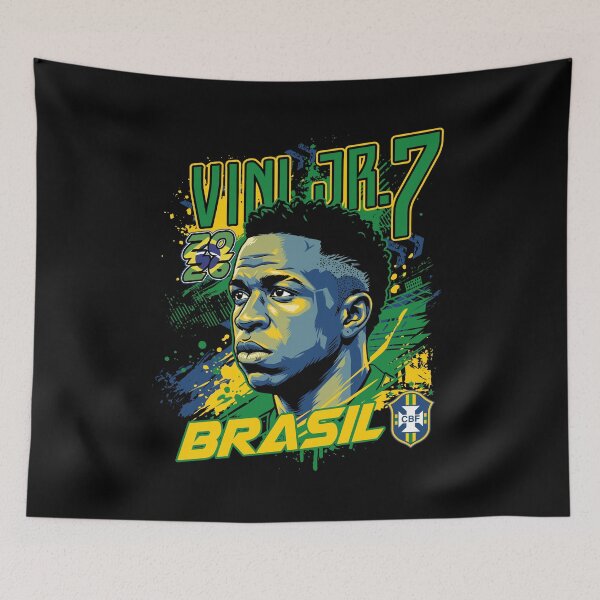 Item preview, Vini Jr 2026 World Cup Magic – Brazil Football Superstar designed and sold by JoisDraw.