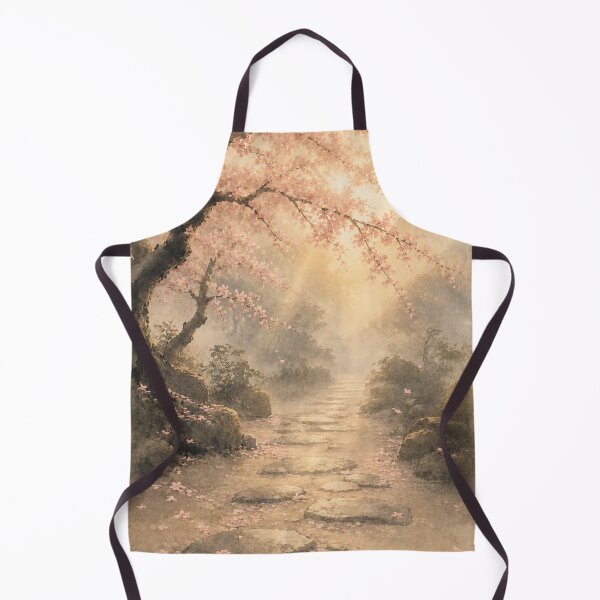 Item preview, Cherry Blossom Tunnel Wall Art Print – Japandi Japanese Sumi-e Poster, Sakura Path Landscape, Zen Minimalist Decor, Golden Morning Light, Made by Japanese Artist in Japan designed and sold by SereniBloom.