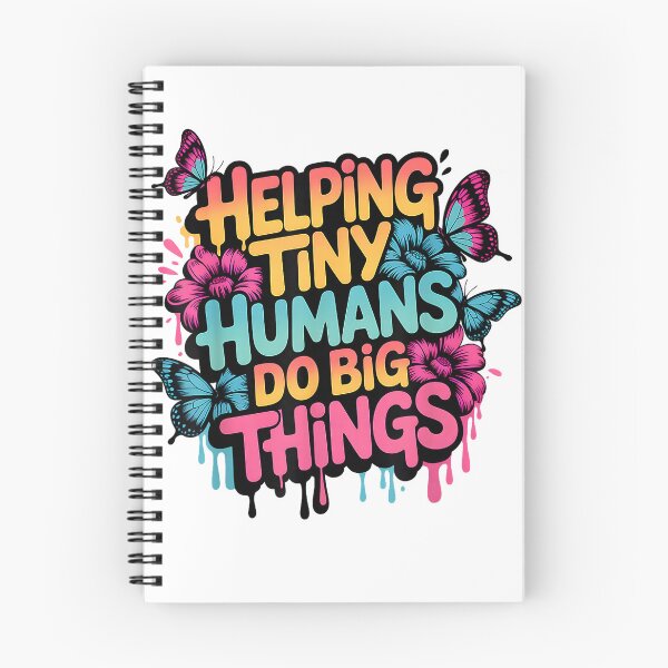 Item preview, Helping Tiny Humans Do Big Things Butterfly Cute Teacher T-Shirt designed and sold by JJLetterDesigns.