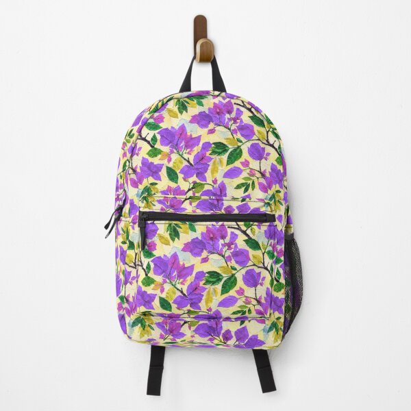 Item preview, Purple Bougainvillea Floral Collage Pattern, Vibrant Tropical Botanical Seamless Design, Handmade Paper Cut Flower Repeat Print designed and sold by SWSandraWechner.