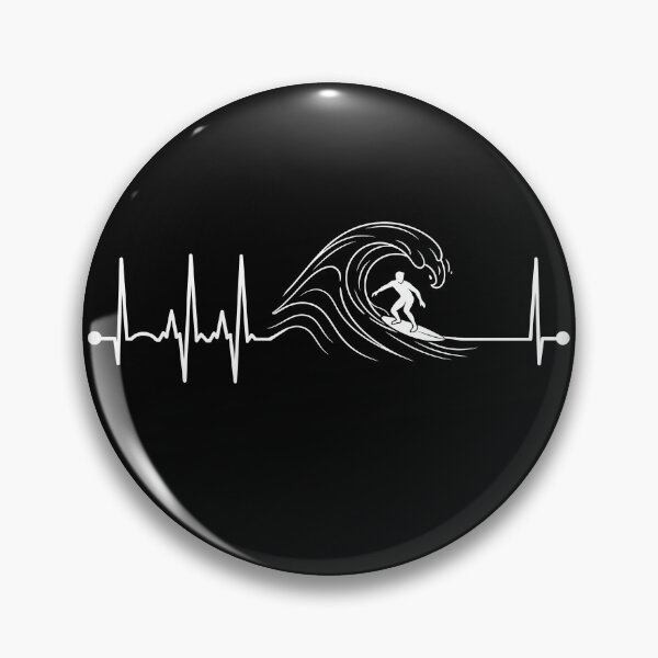 Item preview, Surfer Heartbeat EKG Pulse Surfing Surfer Men's Surf Gear designed and sold by DynamicDesign.