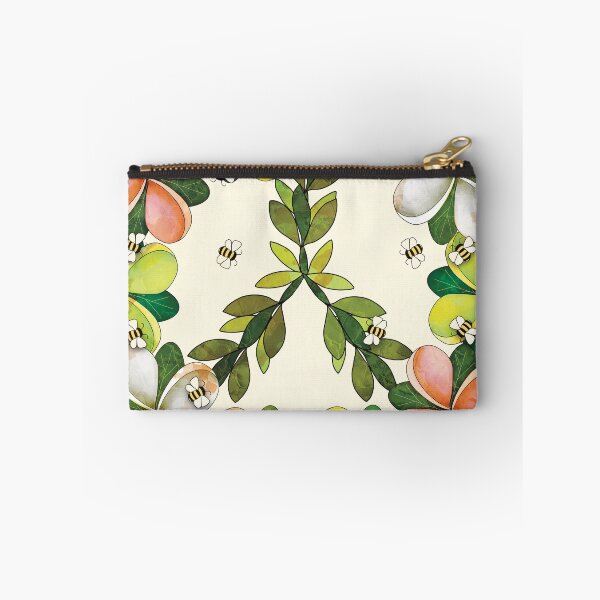 Item preview, Vintage Floral Peace Sign with Plumeria Flowers and Bees designed and sold by Karin Taylor.