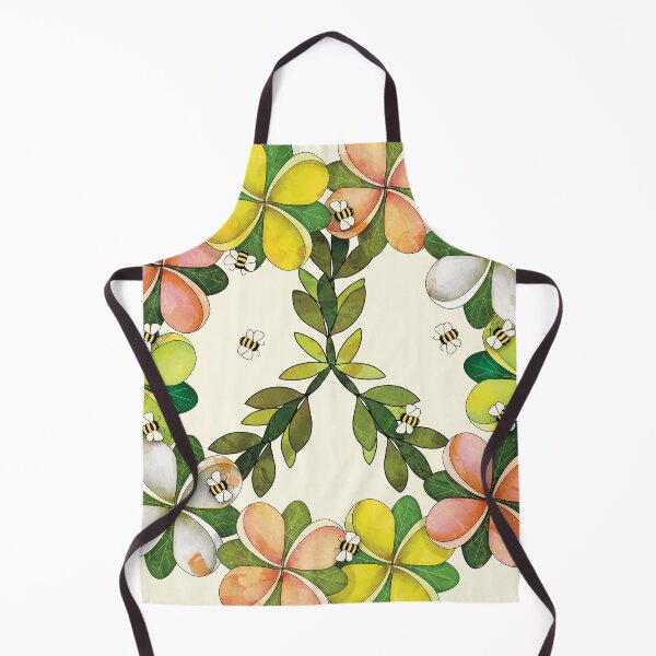 Item preview, Vintage Floral Peace Sign with Plumeria Flowers and Bees designed and sold by Karin Taylor.