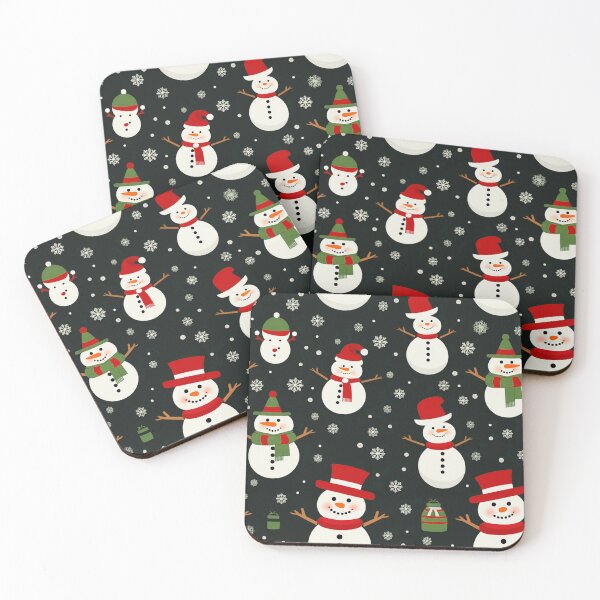 Item preview, Contemporary Colorful Snowman Pattern With Holiday Snowflakes designed and sold by DEC02.