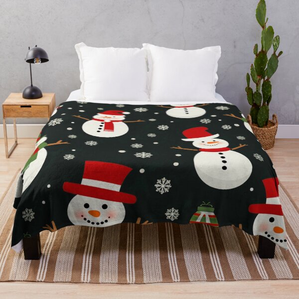Item preview, Contemporary Colorful Snowman Pattern With Holiday Snowflakes designed and sold by DEC02.