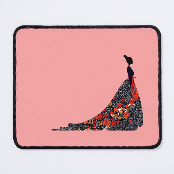 Item preview, Elegant Starry Night Floral Gown Silhouette designed and sold by colorful-white.