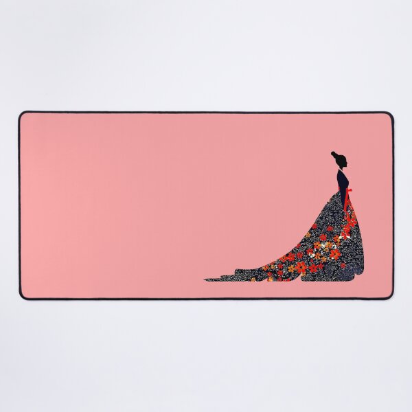 Item preview, Elegant Starry Night Floral Gown Silhouette designed and sold by colorful-white.
