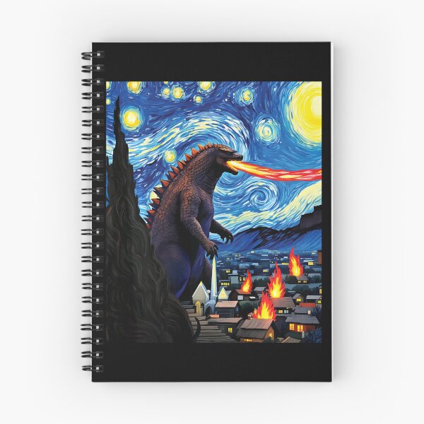 Item preview, Giant Monster Van Gogh Starry Night Inspired Fantasy Art  designed and sold by Littermin.