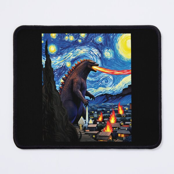 Item preview, Giant Monster Van Gogh Starry Night Inspired Fantasy Art designed and sold by Littermin.