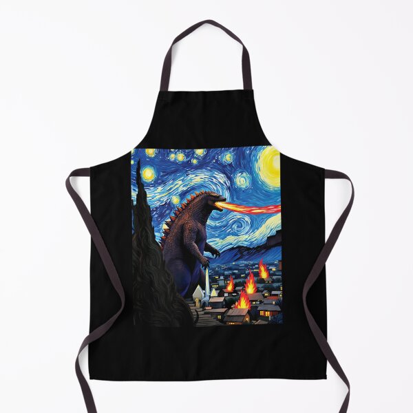 Item preview, Giant Monster Van Gogh Starry Night Inspired Fantasy Art designed and sold by Littermin.