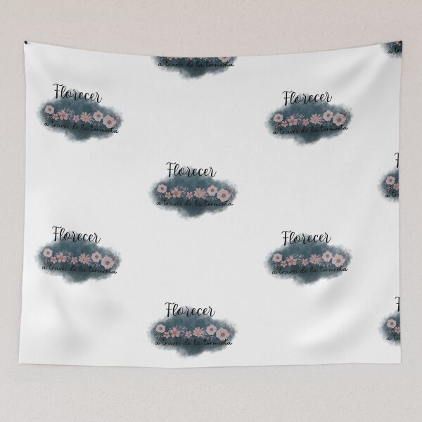 Item preview, Bloom Through the Storm | Inspirational Floral Quote Design designed and sold by auramiadesings.