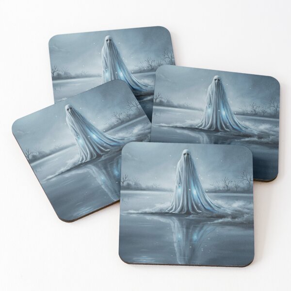 Item preview, Moonlit Ghost Reflection Over Misty Lake designed and sold by CoastalEmp.