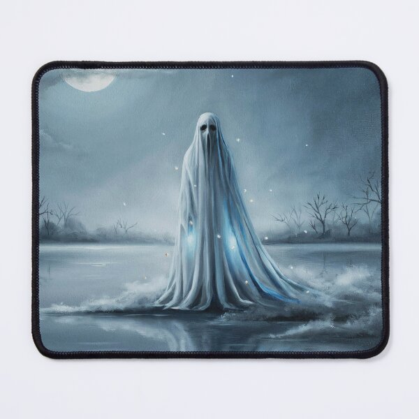 Item preview, Moonlit Ghost Reflection Over Misty Lake designed and sold by CoastalEmp.