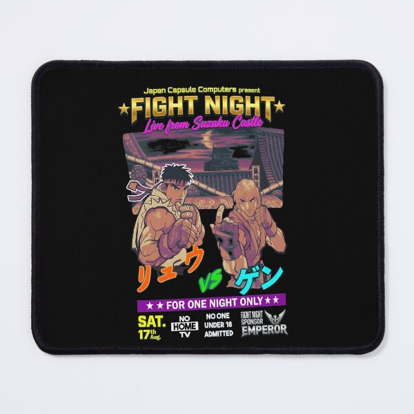 Item preview, FIGHT NIGHT Suzaku Castle Ryu Vs Ken designed and sold by AgentJerichoArt.