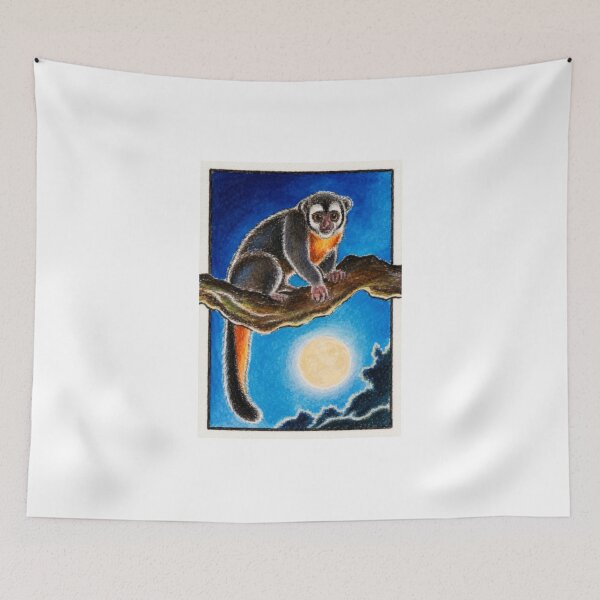 Item preview, Nostalgic Moonlight Monkey Vintage Animal designed and sold by Zantuoias.