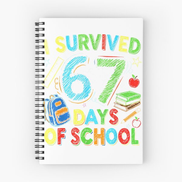 Item preview, I Survived 67 Days of School Funny Teacher Student T-Shirt designed and sold by ‘Nothing Scares Me’ Store.