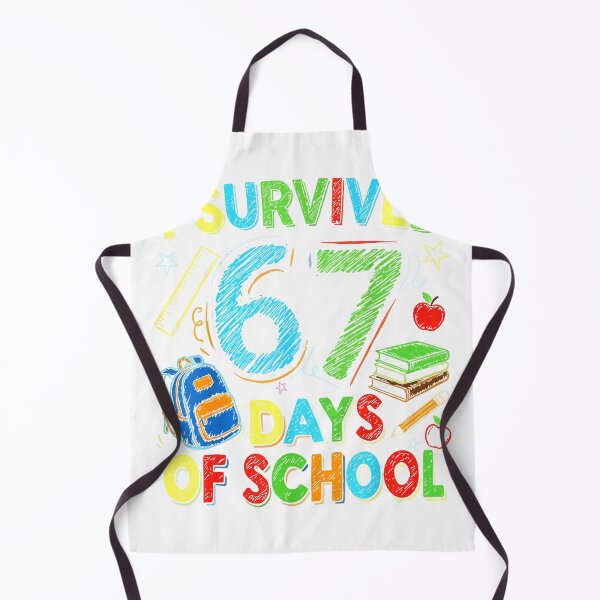 Item preview, I Survived 67 Days of School Funny Teacher Student T-Shirt designed and sold by ‘Nothing Scares Me’ Store.