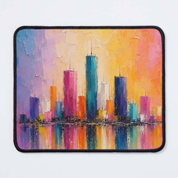 Item preview, Pastel Skyline Reflections – Abstract City Lights designed and sold by Ingorgia.