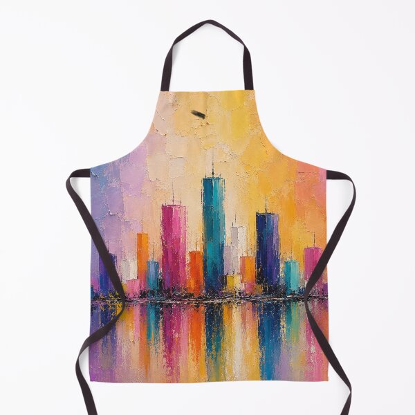 Item preview, Pastel Skyline Reflections – Abstract City Lights designed and sold by Giovanna2026.