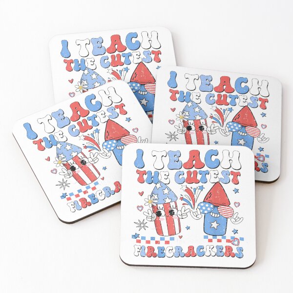 Item preview, I Teach the Cutest Little Firecrackers 4th of July Teachers T-Shirt designed and sold by SavsMerch.